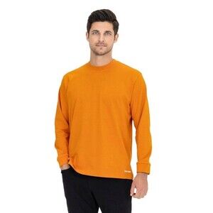 NWT Ben John Orange 100% Cotton Long Sleeve Crew Neck T-Shirt- Men’s Size Medium